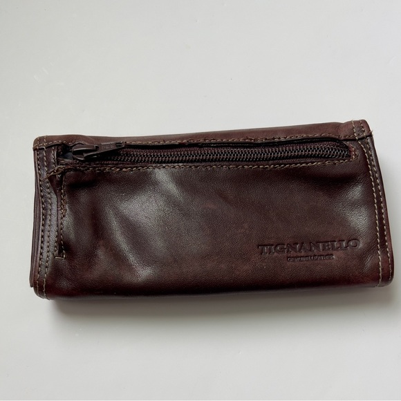 Tignanello Dark Brown Leather Wallet - Picture 3 of 6